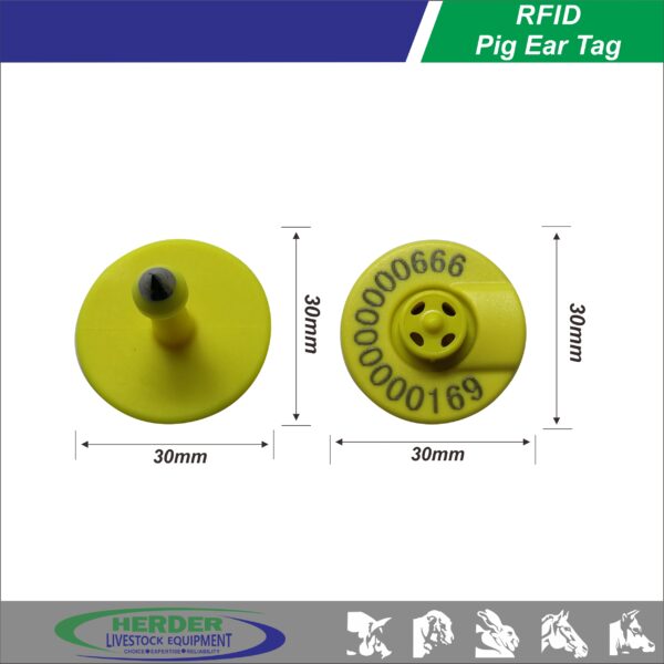 TPU Material Livestock RFID Ear Tags for pig