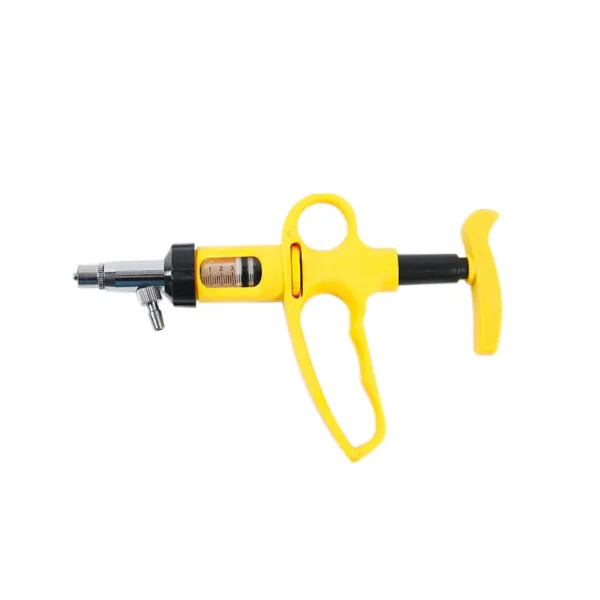 Veterinary metal continuous syringe